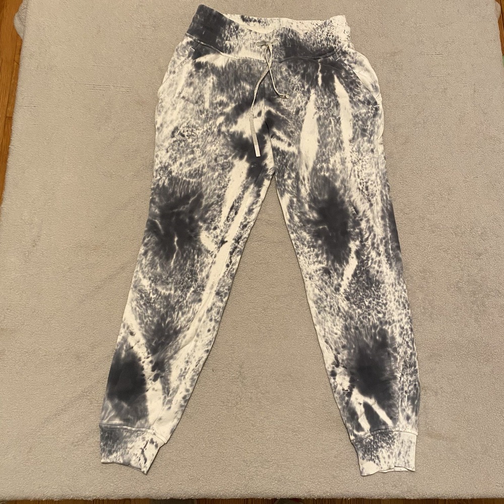 Lululemon Warm Down Jogger Womens 4 Tie Dye Sweatpants Drawstrings Pockets